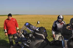 Trafen ein paar russische Biker Met some Russian bikers